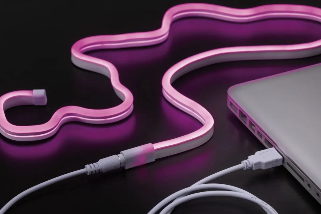 Paulmann USB LED Strip Neon Colorflex Roze 1m - 4,5W - 120 LEDs/m - afbeelding 6 van 6