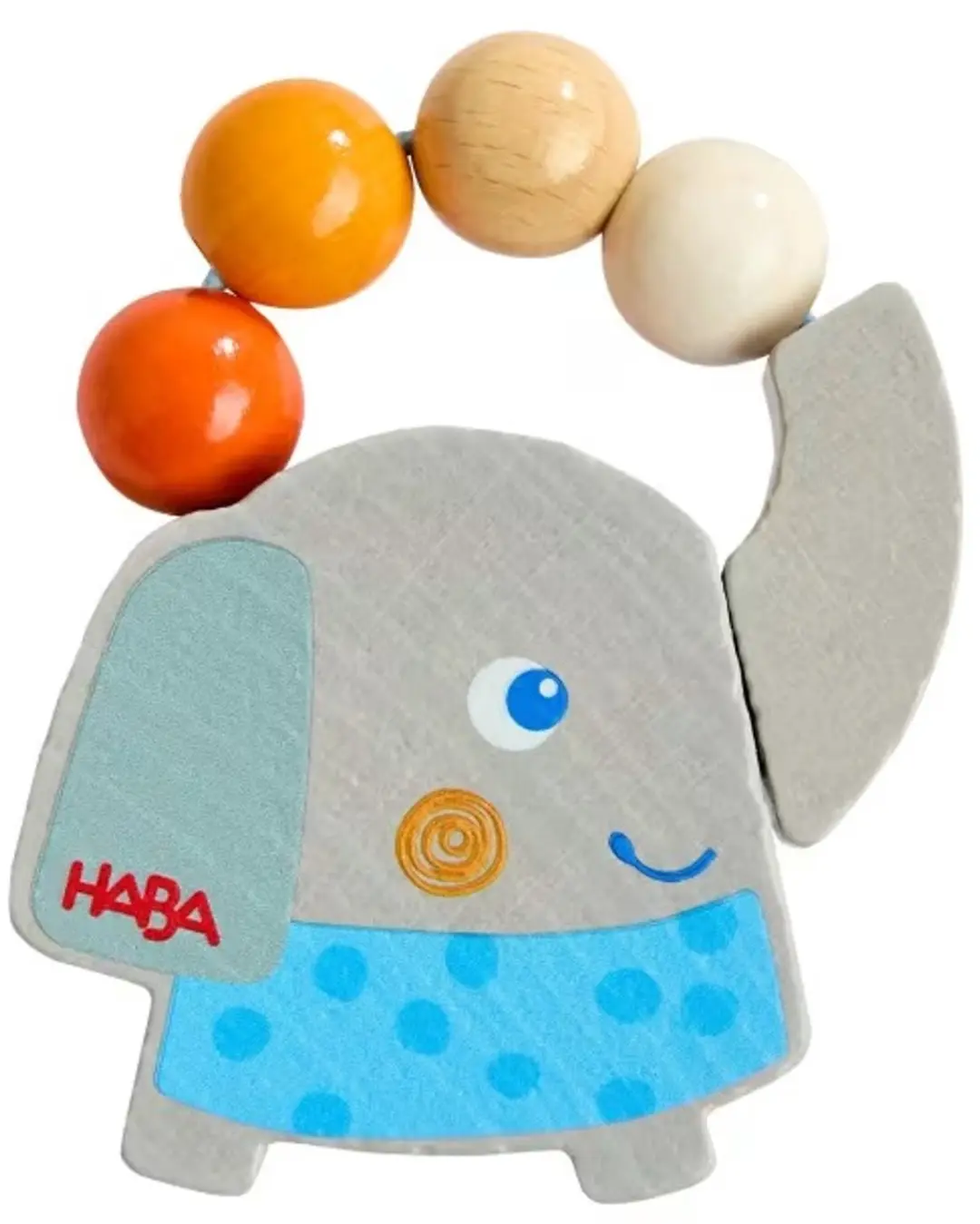 Haba Houten Rammelaar Olifant
