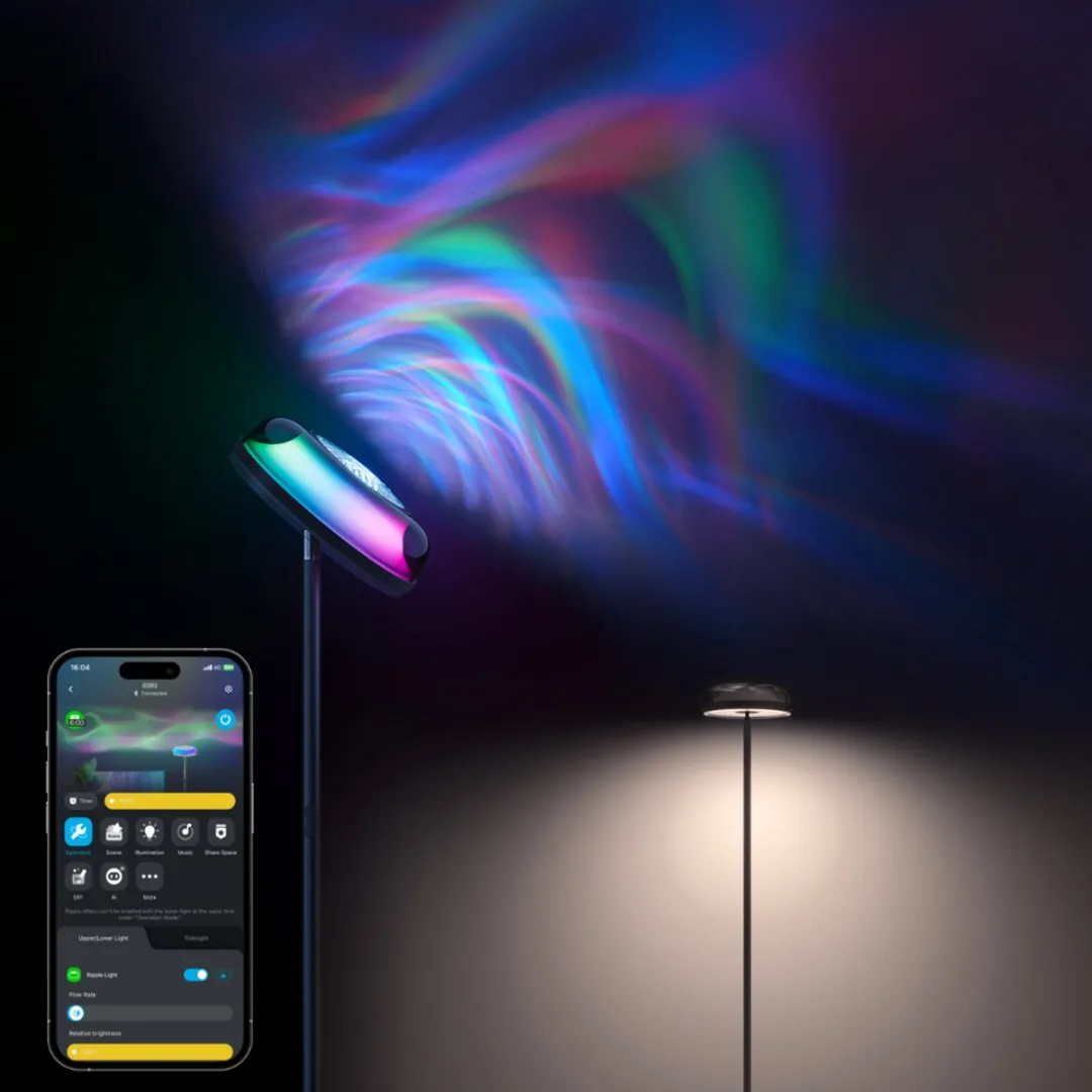 Govee Uplighter Vloerlamp - 3x14W RGBW Zwart