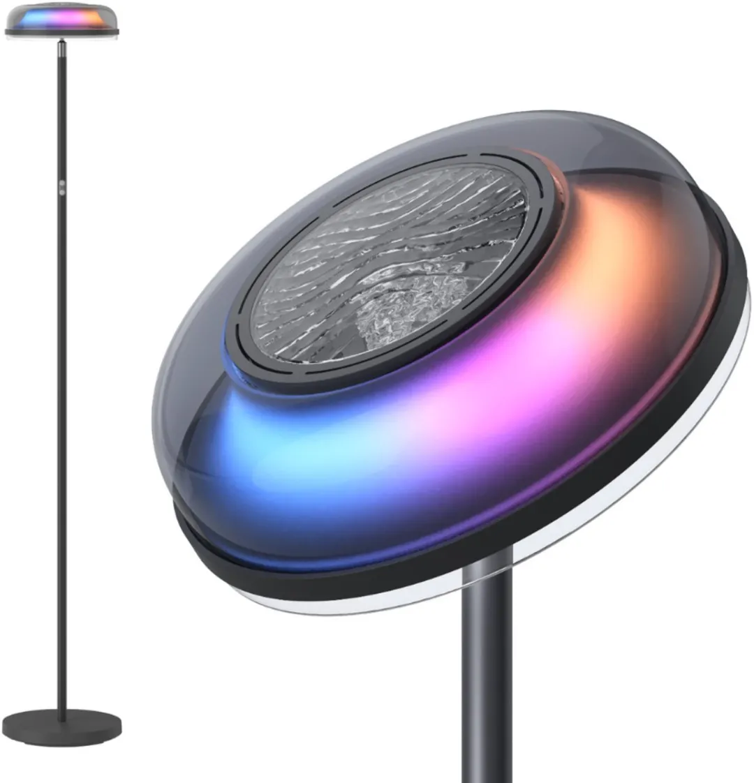 Govee Uplighter Vloerlamp - 3x14W RGBW Zwart