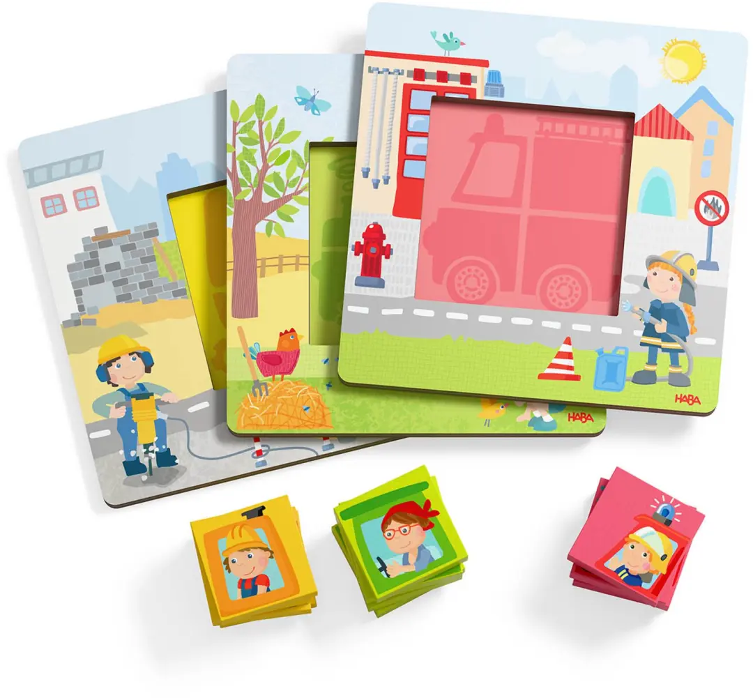 Haba Houten Legspel Voertuigen - Meerkleurig - afbeelding 2 van 5