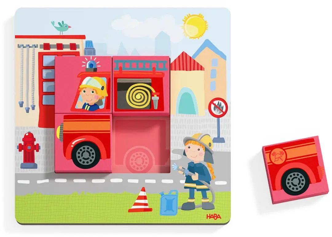 Haba Houten Legspel Voertuigen - Meerkleurig - afbeelding 4 van 5