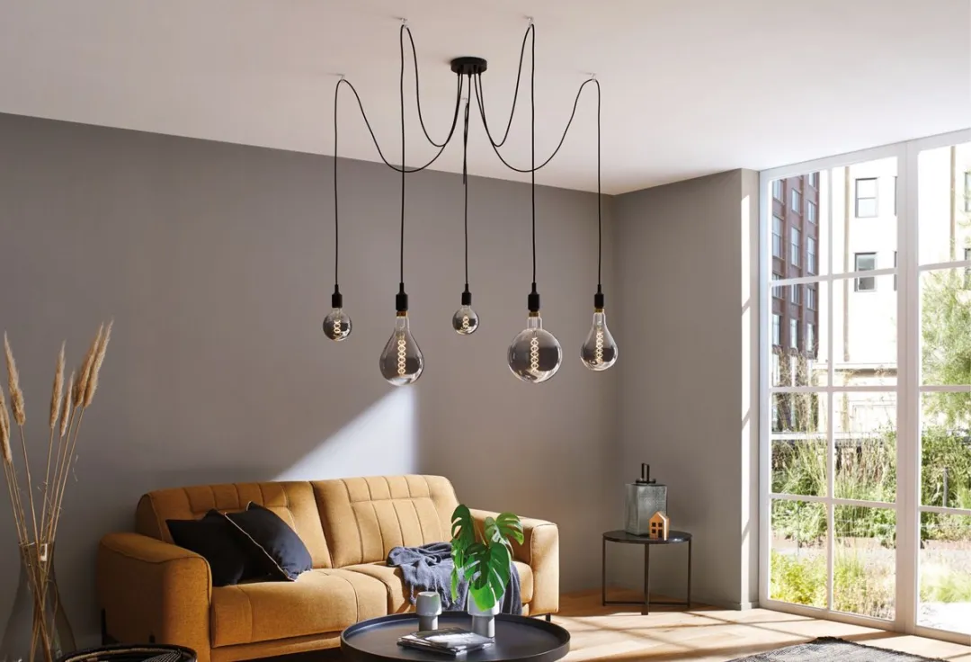 Paulmann Neordic Hanglamp Ketil E27 5x60W - Zwart