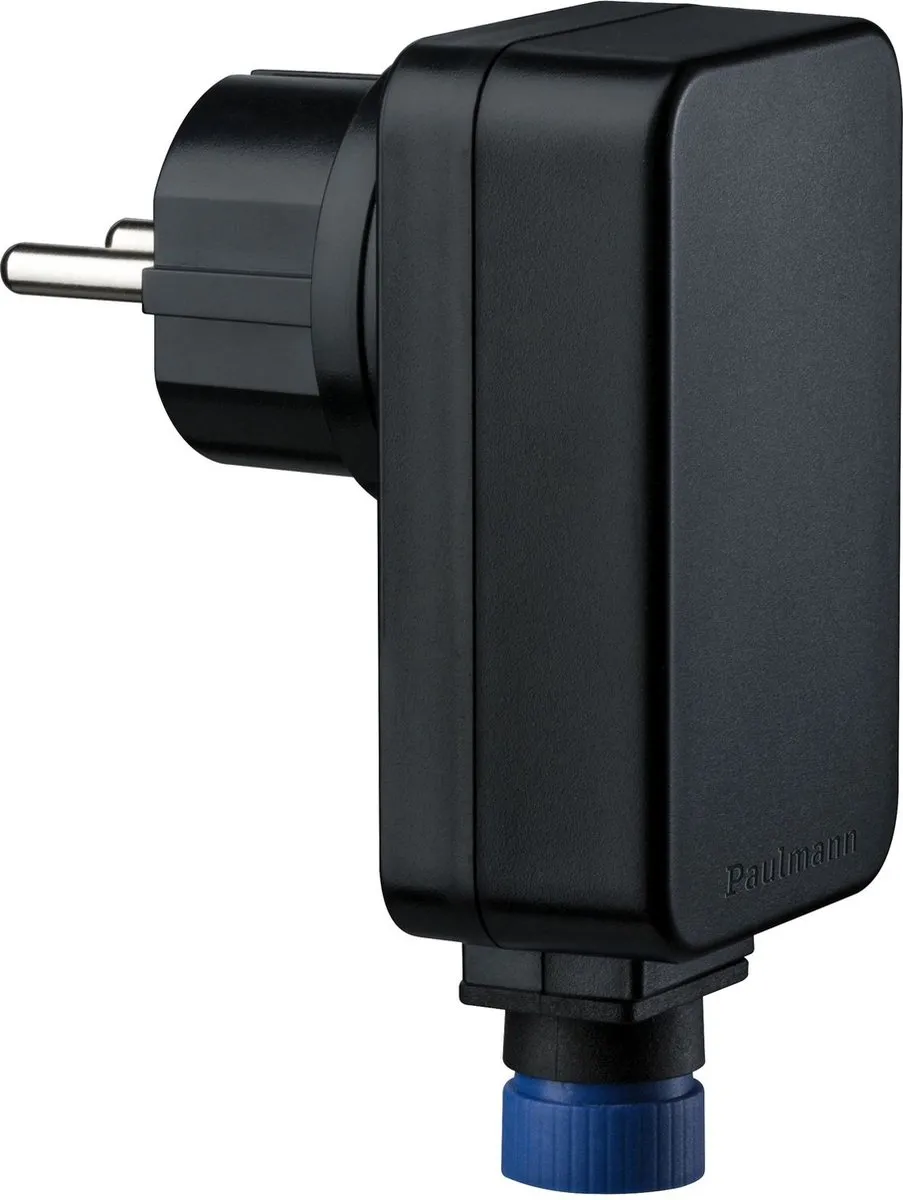 Paulmann Outdoor Plug & Shine Power Supply 21W - IP44 - Zwart