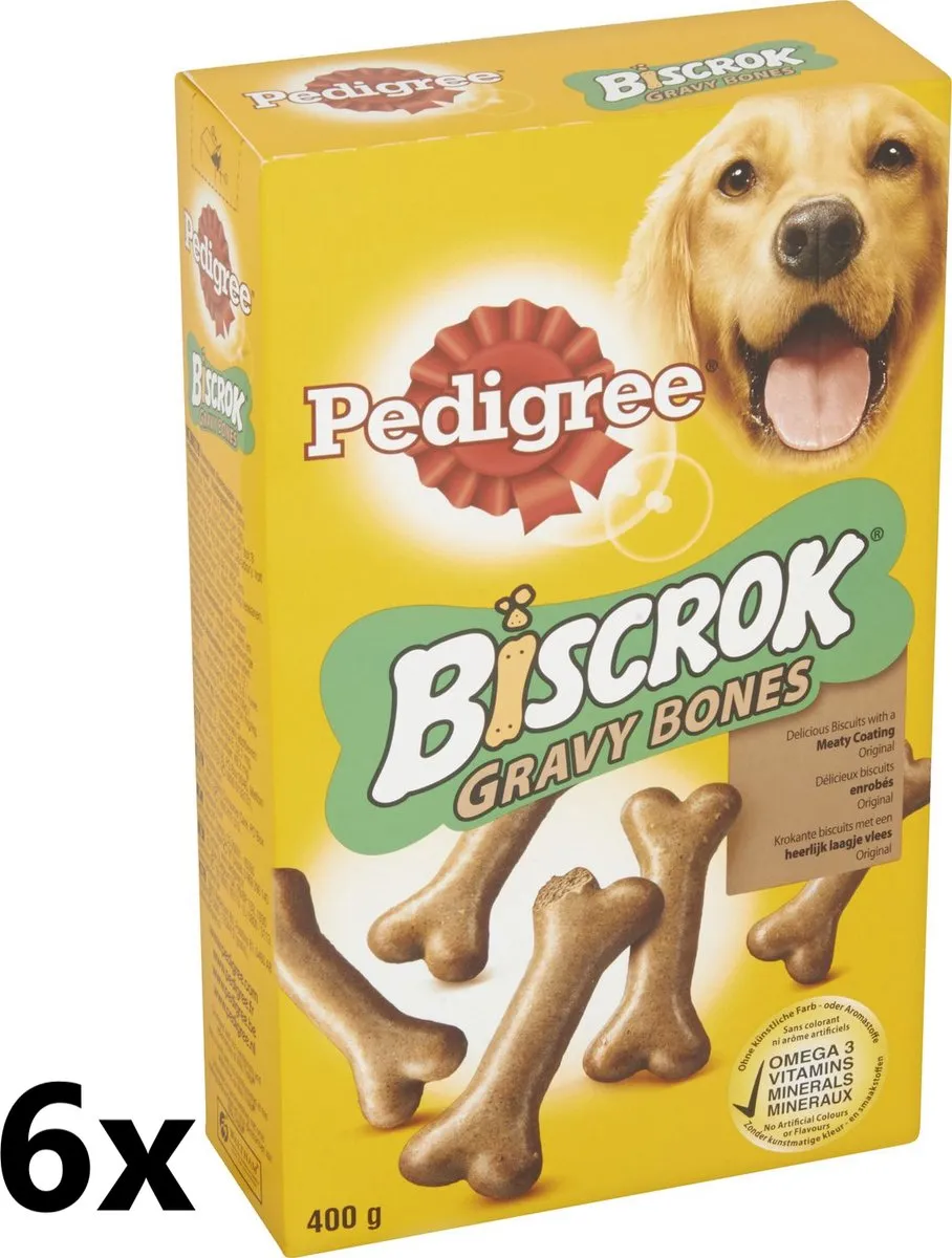 Pedigree Gravy Bones Hondensnacks 6x400g