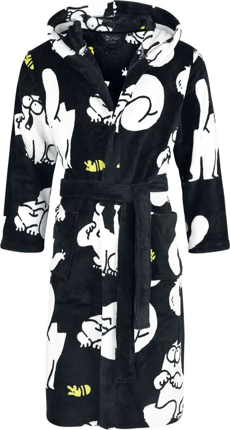 Simon's Cat Cat Badjas zwart Polyester - - afbeelding 2 van 2