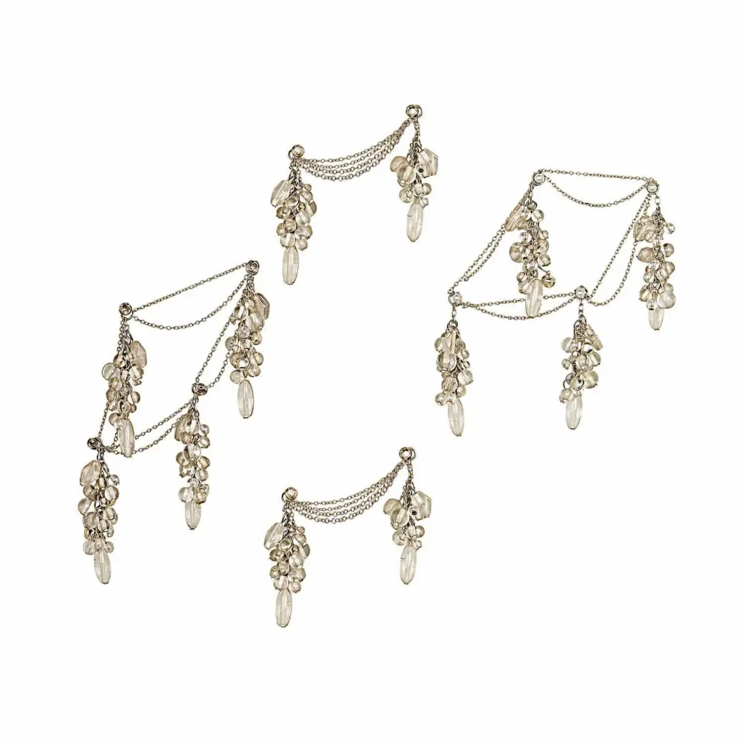 Loberon Sierpin Gisolée set van 4 - Zilverkleurig - Ø8cm - afbeelding 3 van 6