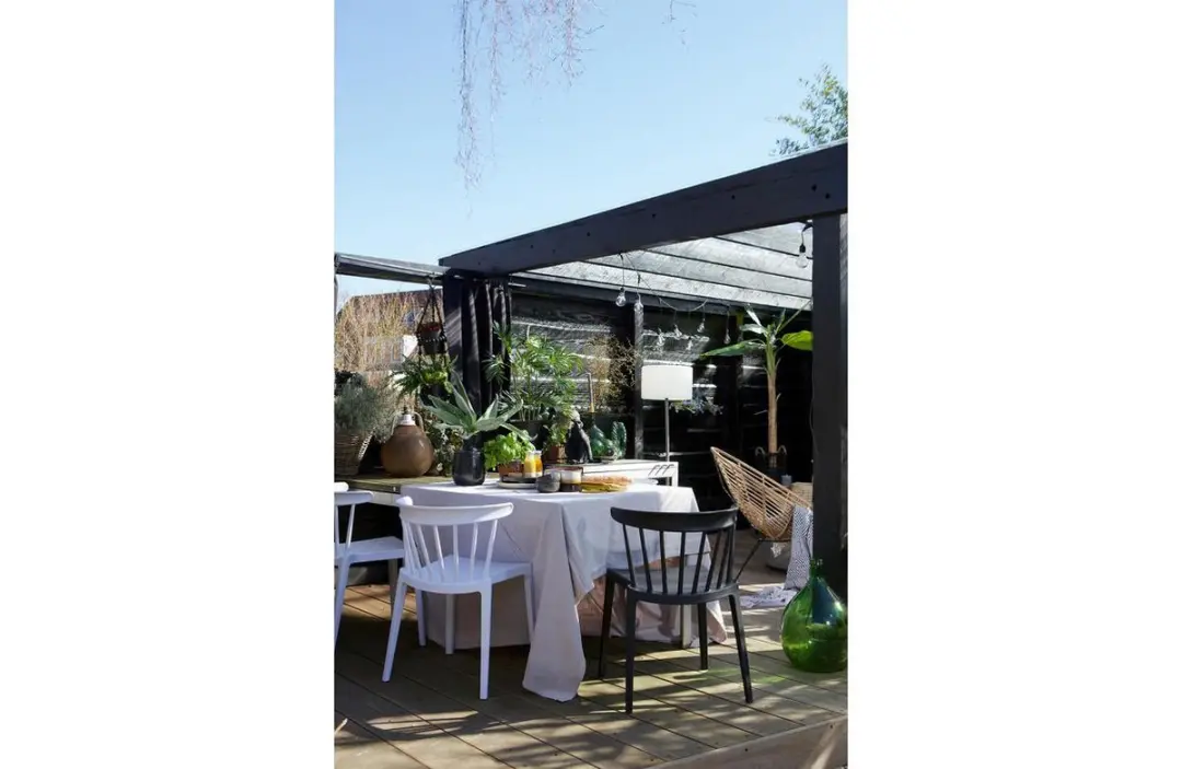 WOOOD Bliss Stoel - Kunststof - Zwart - afbeelding 3 van 6