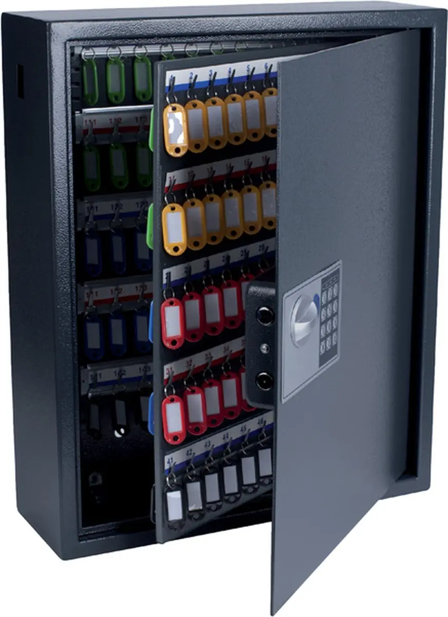 Pavo Sleutelkast High Security 150 Haken - Donkergrijs - afbeelding 4 van 5