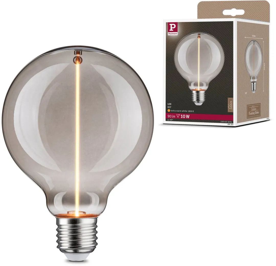Paulmann Floating Shine LED Globe E27 2,8W 1800K Rookglas
