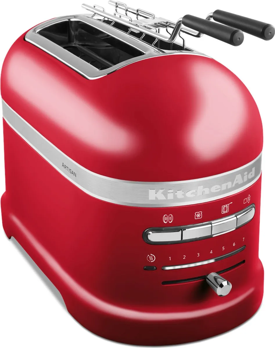 KitchenAid Artisan Broodrooster 2 Sleuven - 1250W - Rood