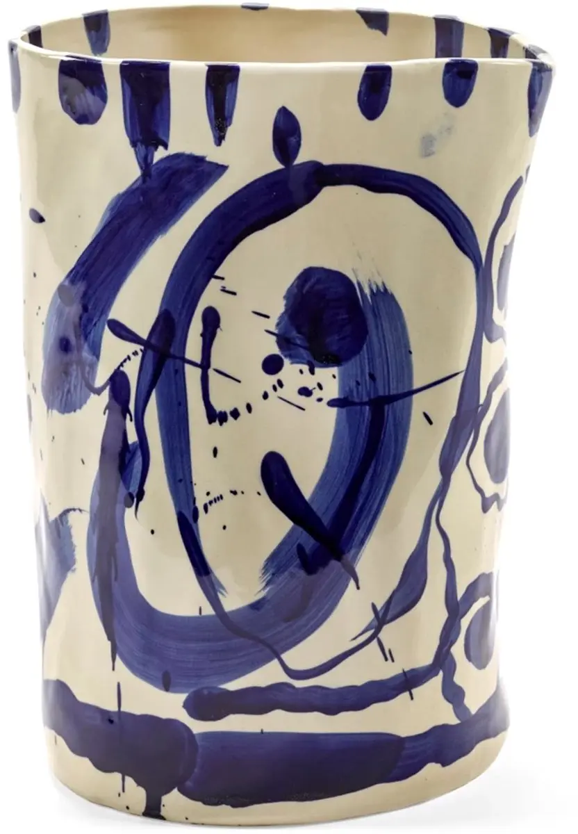 Serax Marie Michielssen Sophia vaas 22x19cm H29cm blauw