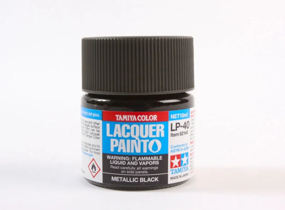 Tamiya Hobbyverf Olieverf LP-40 Black Metallic 10ml