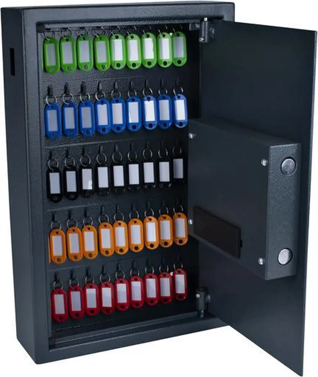 Pavo Sleutelkast High Security - 50 Haken - 550x400x100mm - afbeelding 2 van 6