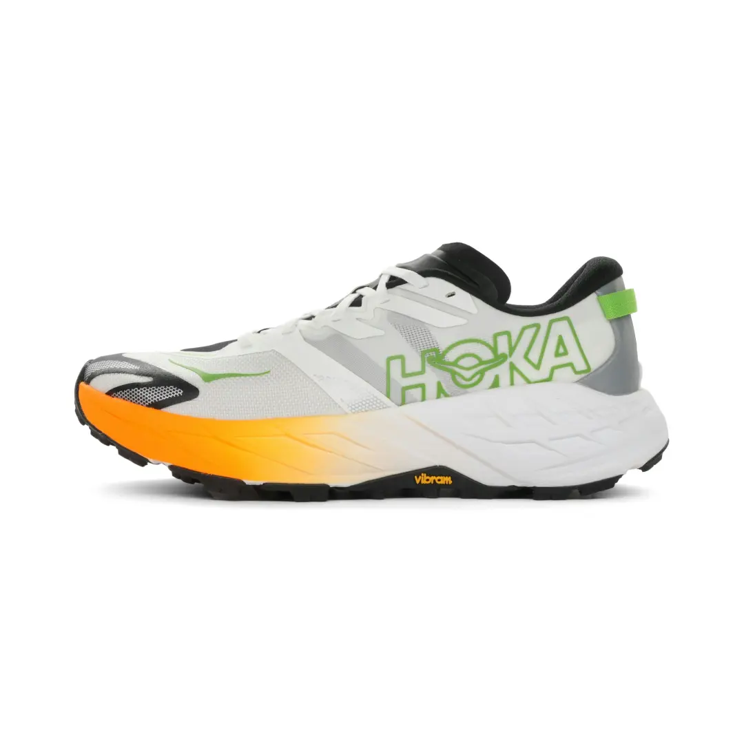 Hoka Speedgoat 7 Heren Schoenen - Wit/Oranje - EU 43 1/3 - afbeelding 2 van 3