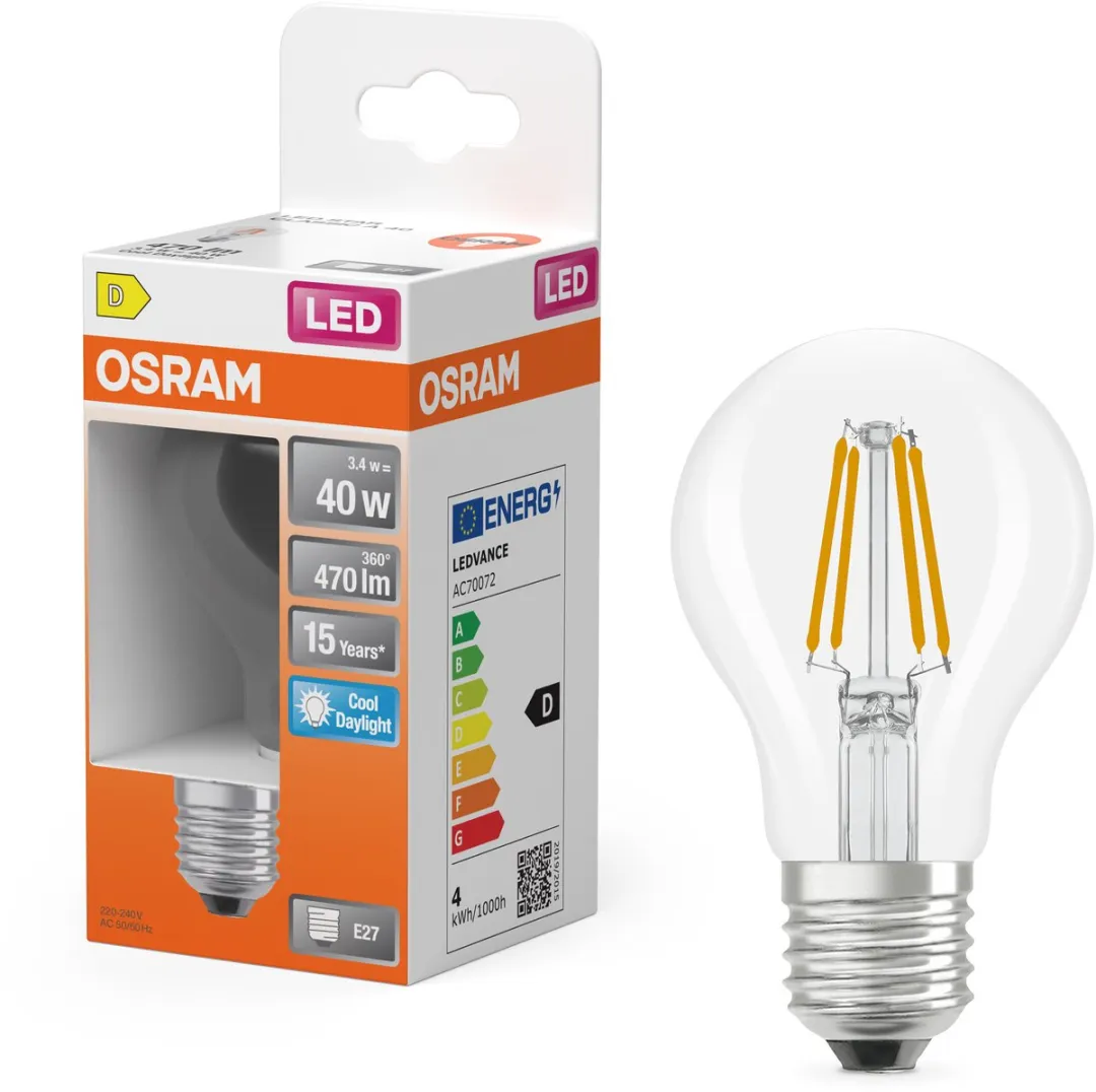Osram LED-lamp A40 Stervorm 3,4W E27 - 470lm Koelwit