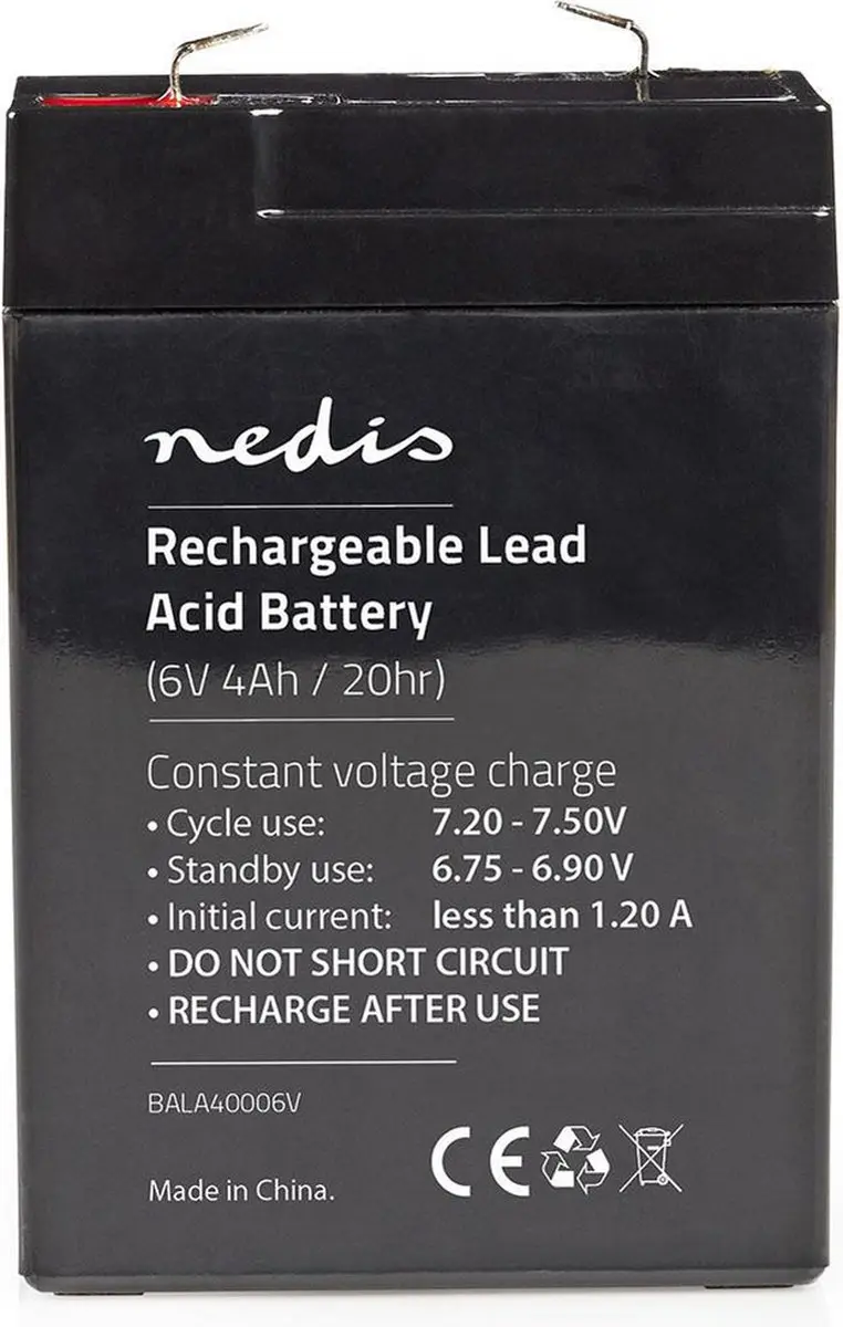 Nedis BALA40006V Oplaadbare Loodaccu