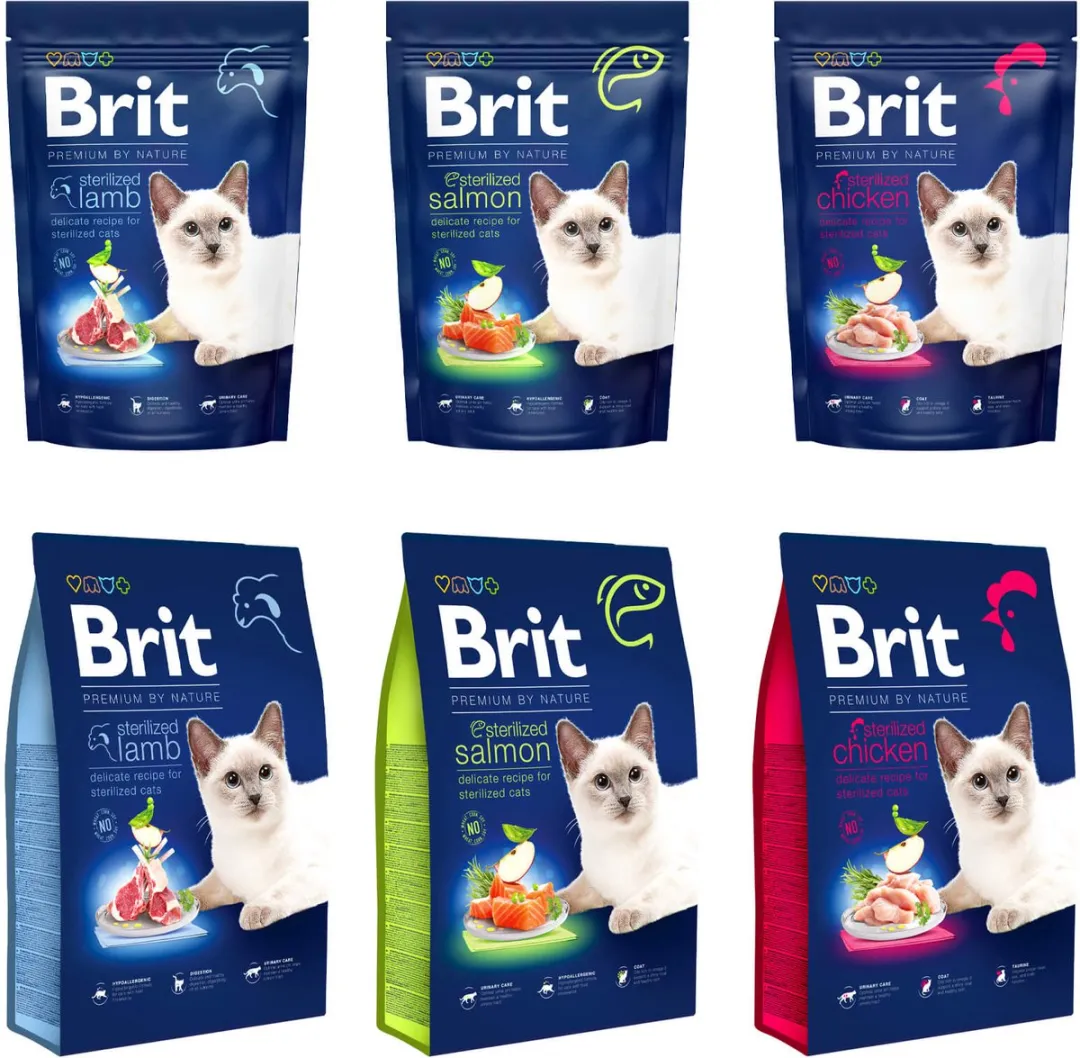 Brit Premium by Nature Kat Voer Gesteriliseerd Kip - 1 Stuk