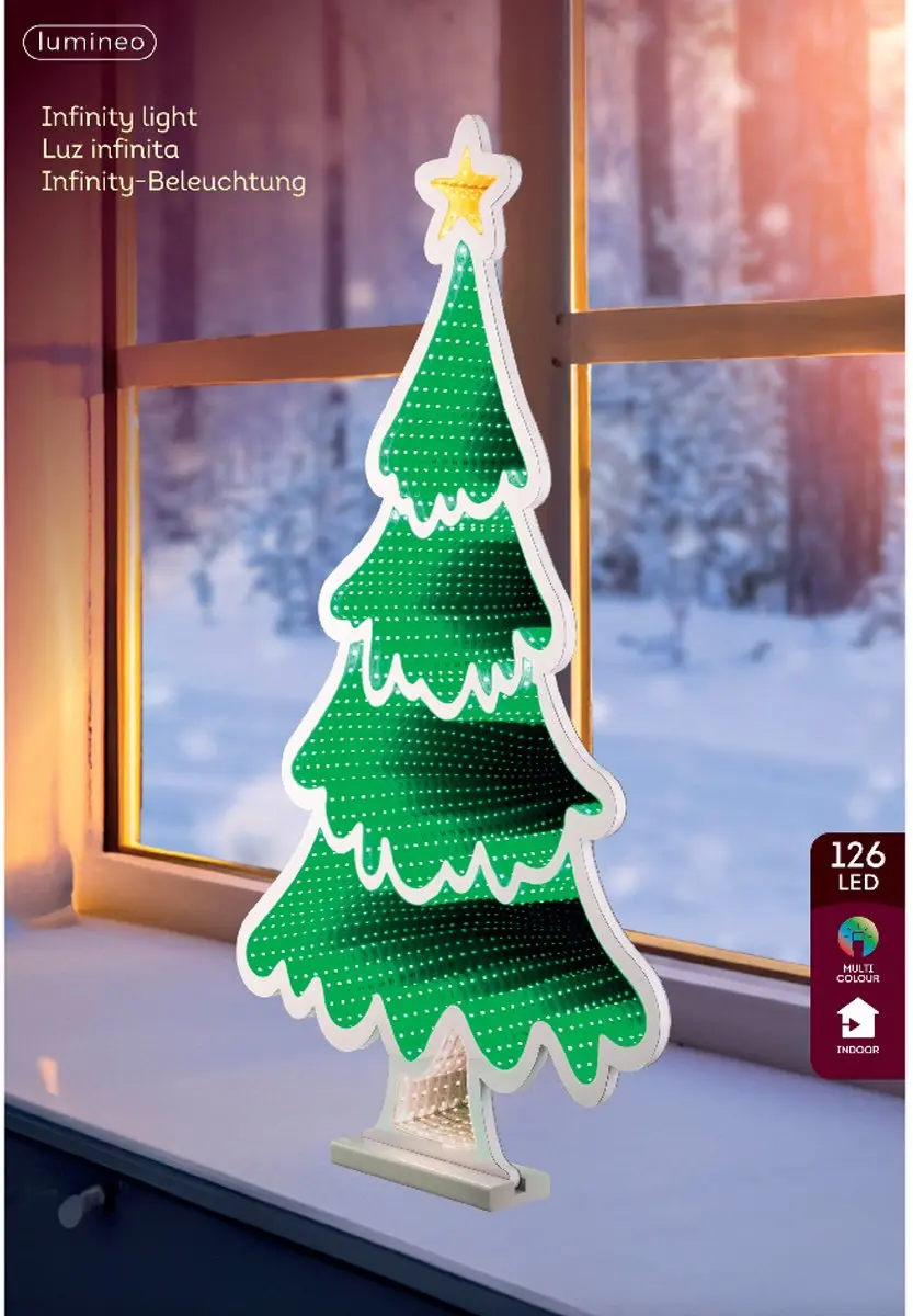 Decoris LED Infinity Kerstboom 40cm - afbeelding 2 van 5
