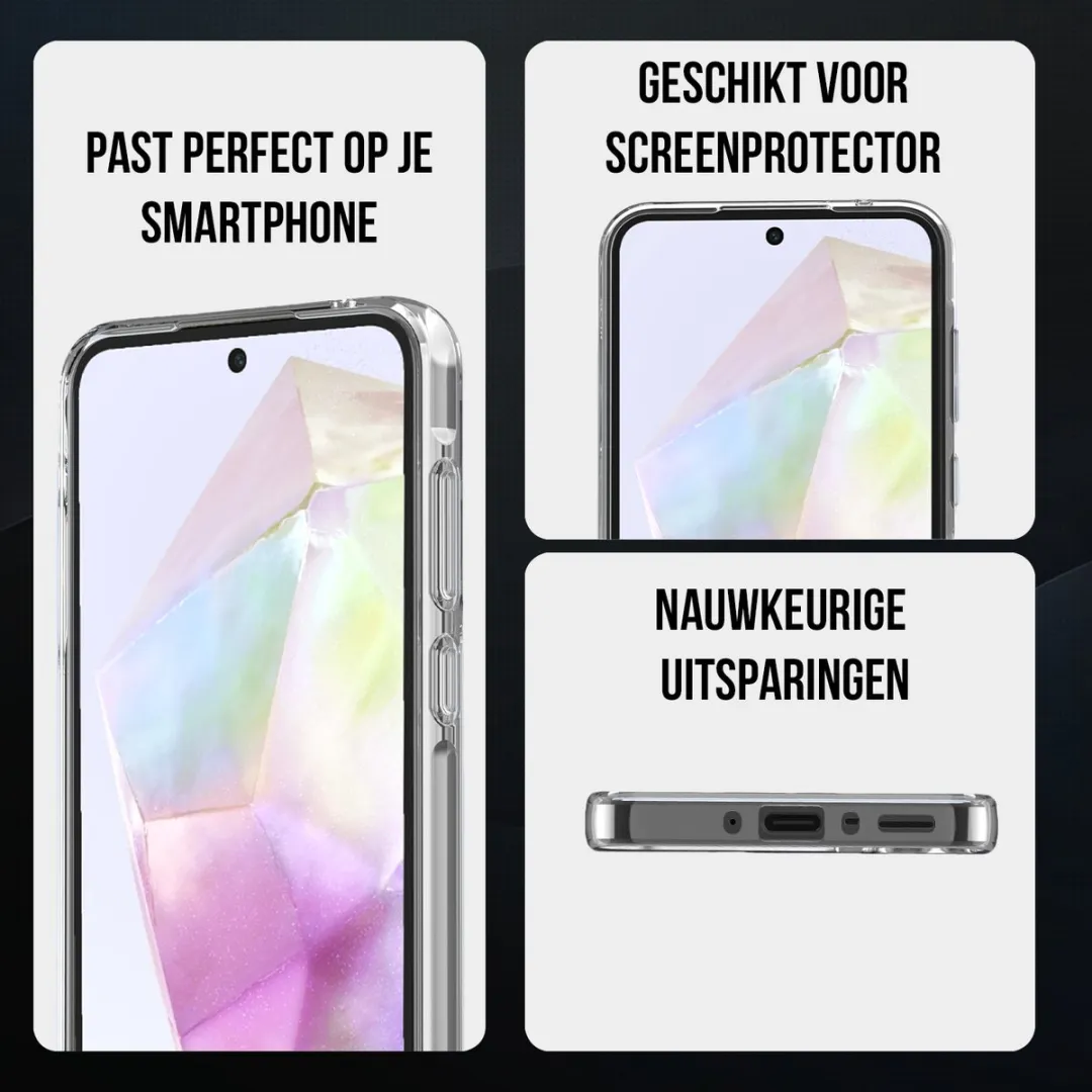 NUVEX Hoesje Samsung Galaxy A35 5G - Transparant
