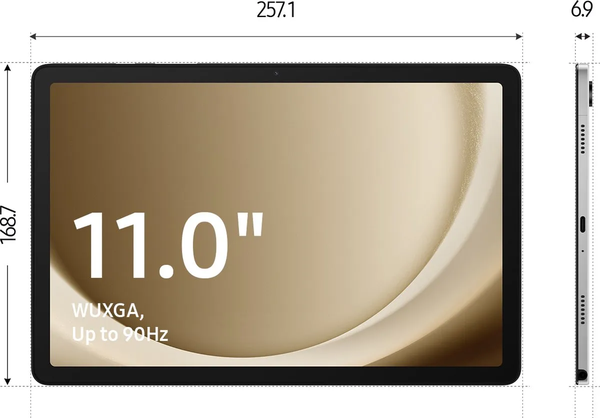 Samsung Galaxy Tab A9 Plus SM-X216 128GB - 11 inch - Grijs