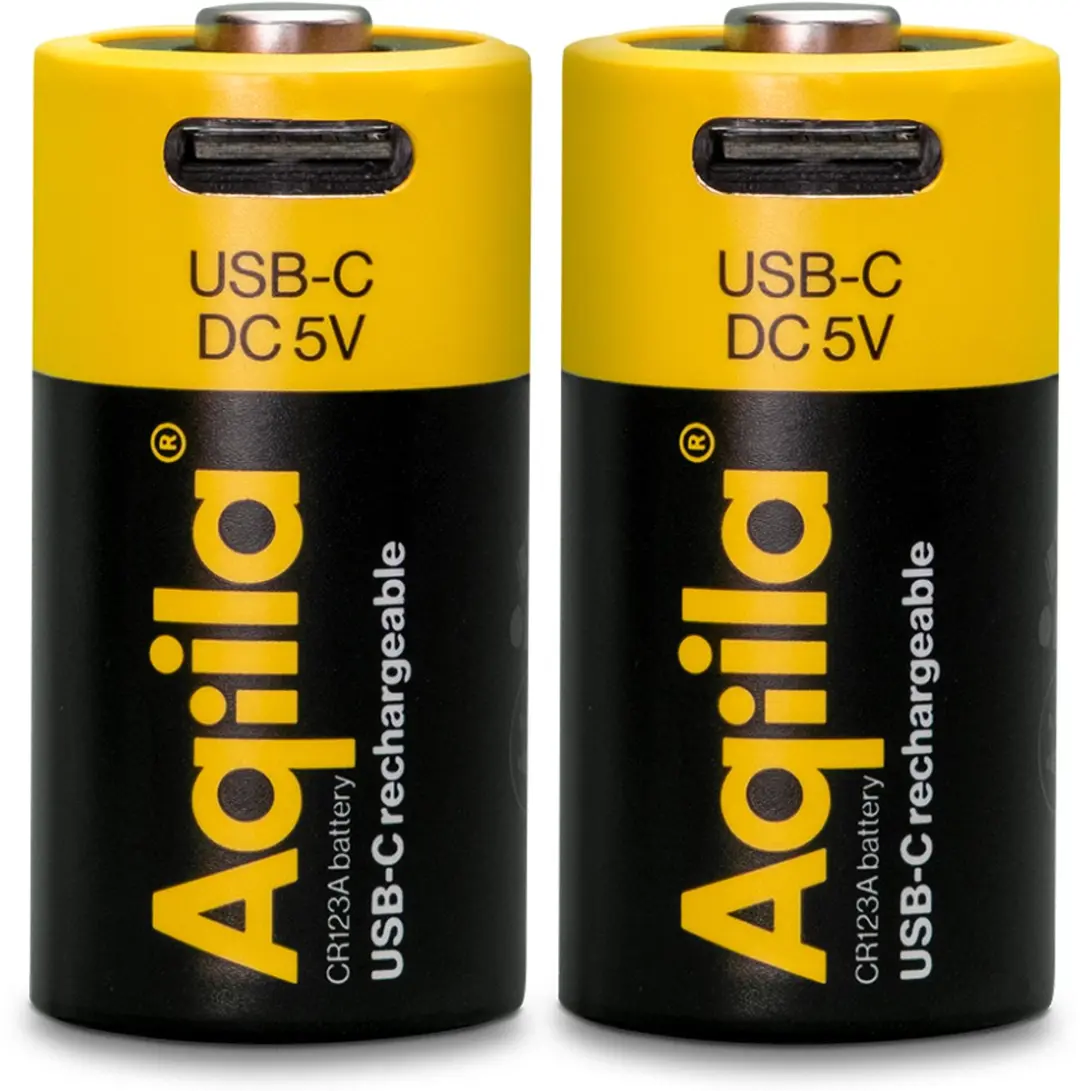 Aqiila CR123A Oplaadbare Batterij 3V 750mAh