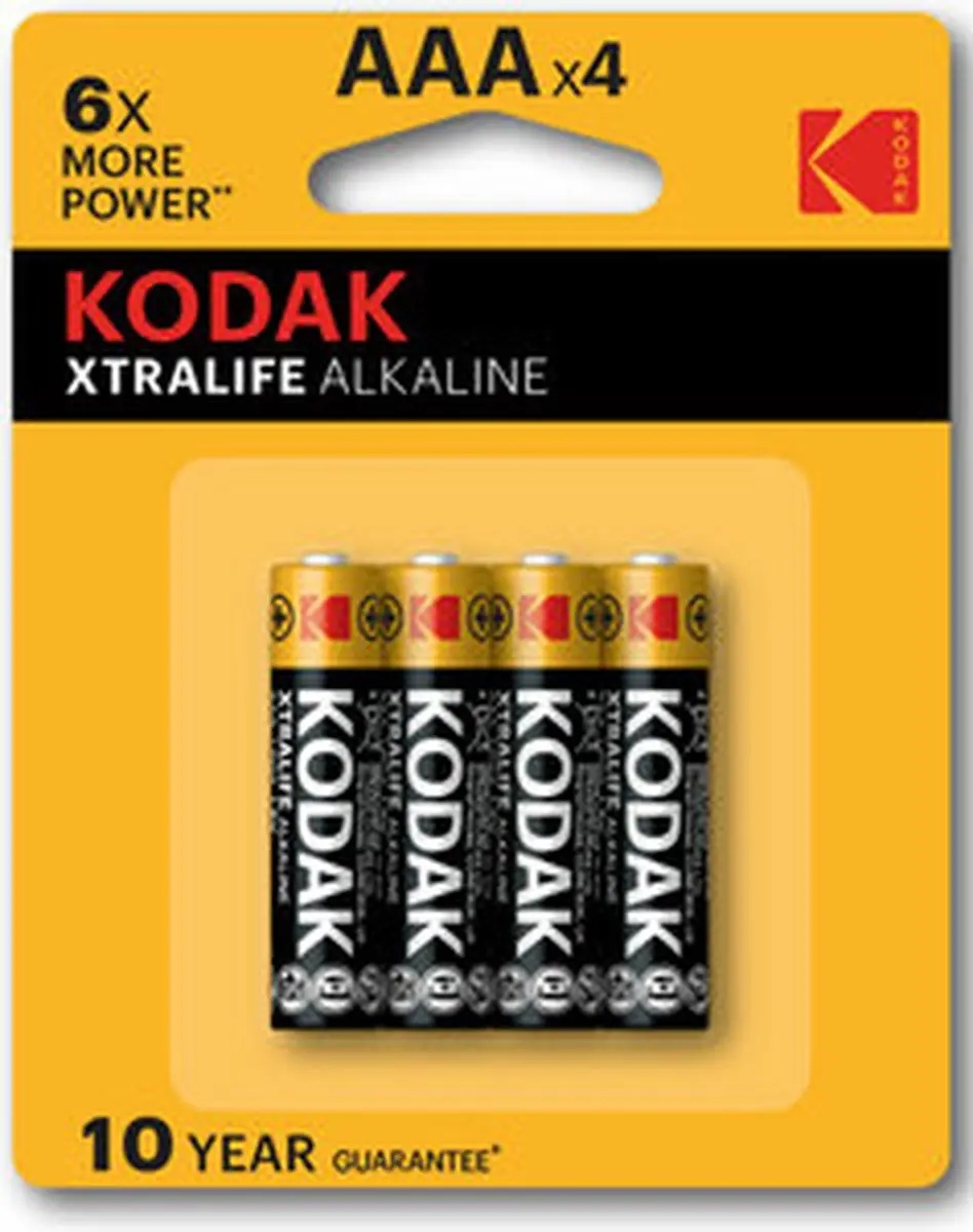 Kodak Alkaline AAA Batterijen - 1050mAh - afbeelding 2 van 6