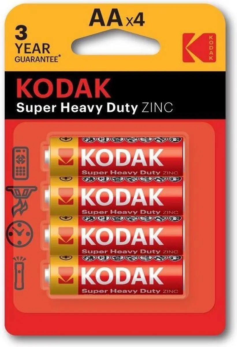 Kodak Super Heavy Duty AA batterijen