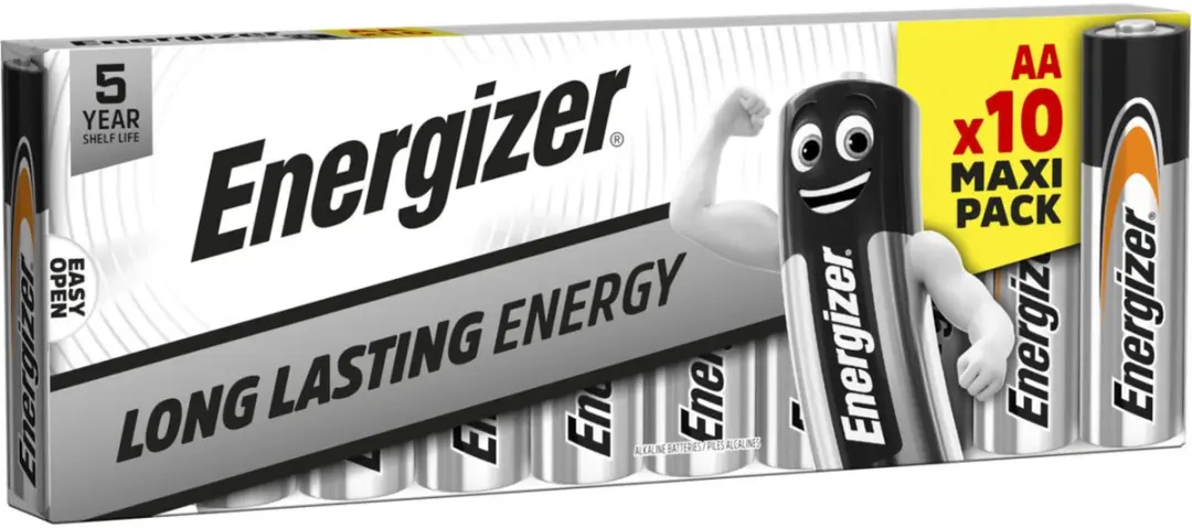 Energizer Everyday LR6 Mignon AA Alkaline Batterijen 10 Stuks
