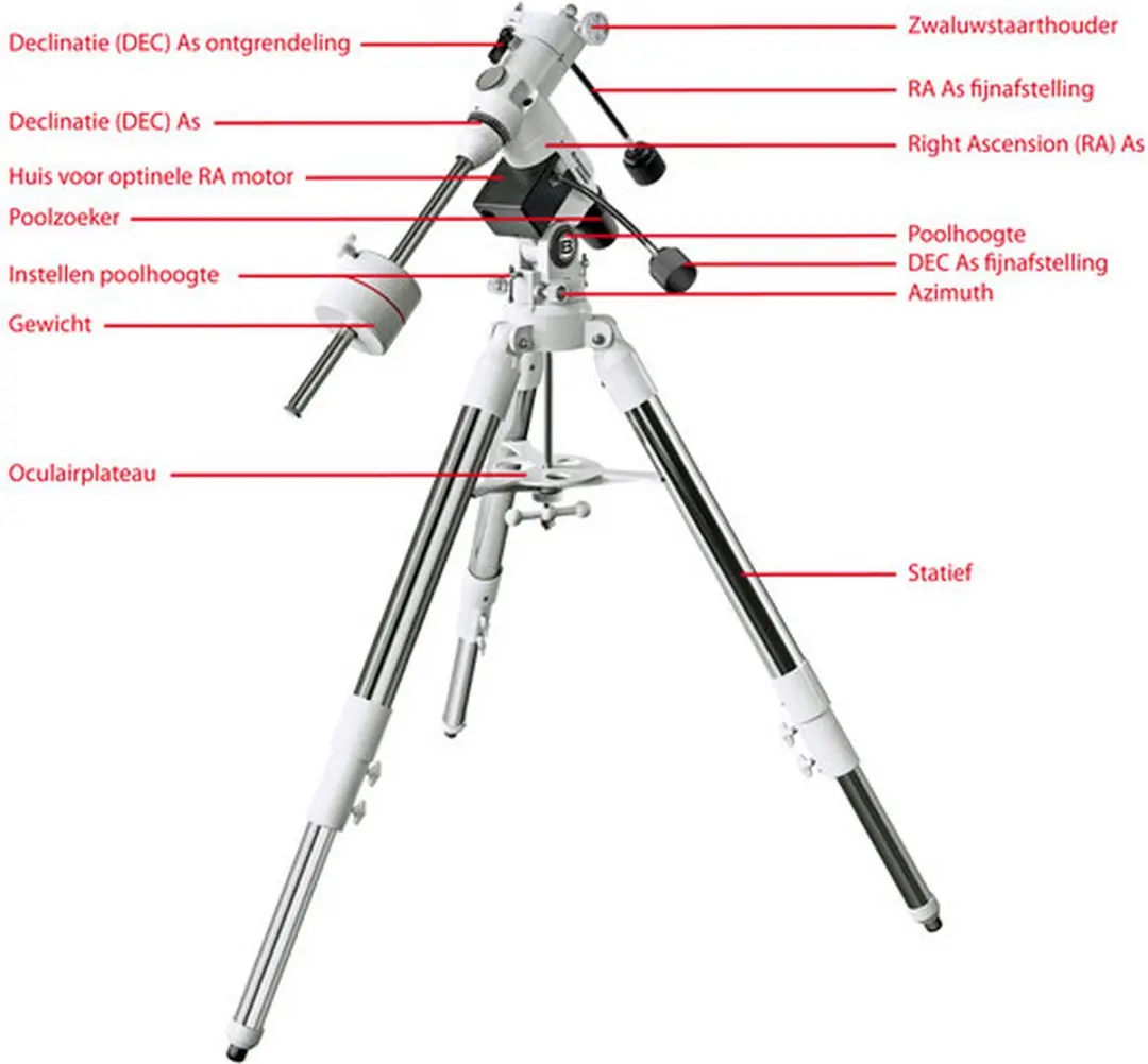 Bresser Messier - Montering - EXOS-2/EQ-5 - Zeer Stabiel tot 13 kg - afbeelding 3 van 4