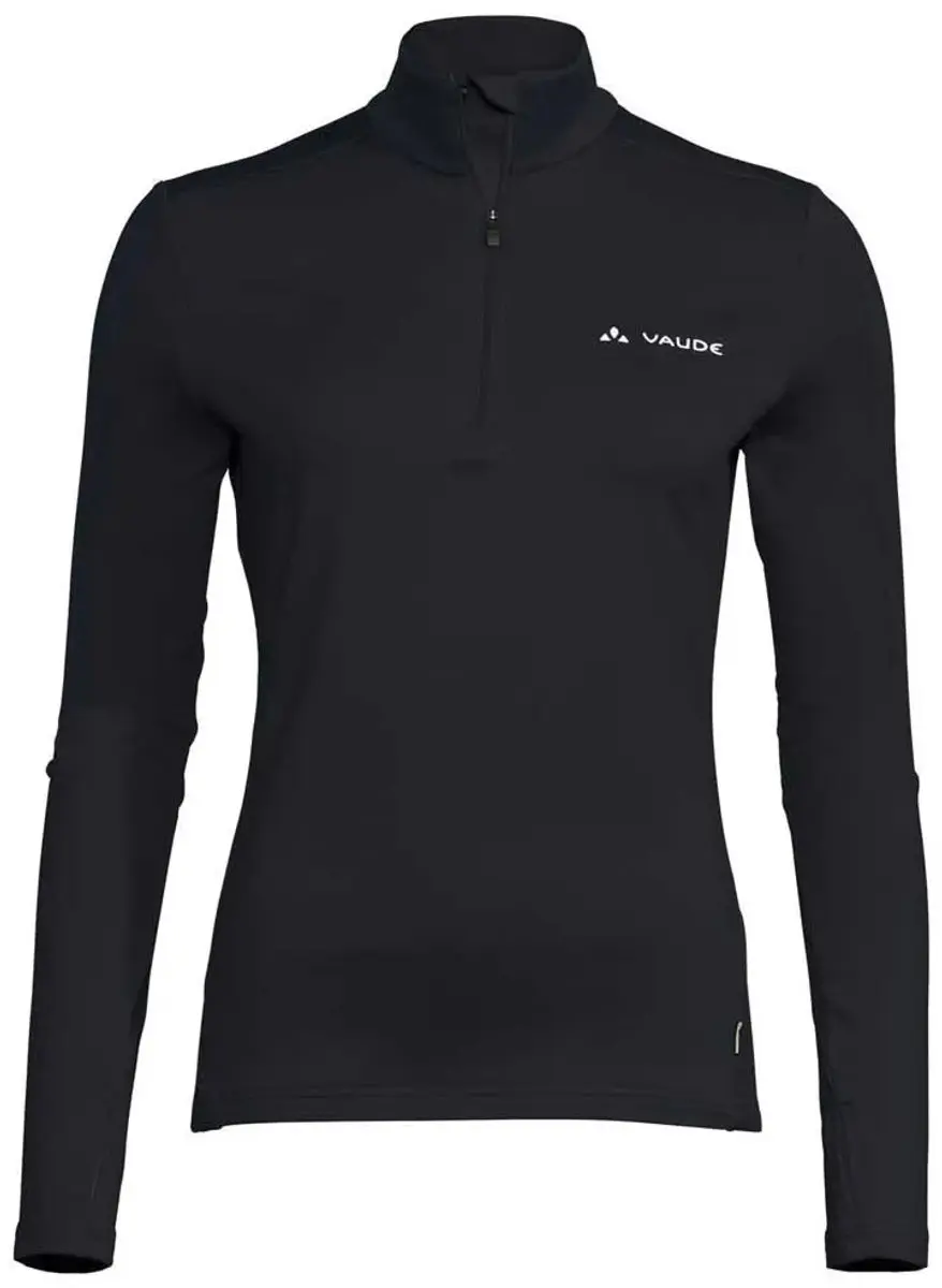 Vaude Livigno Ii Half Rits Lange Mouw T-shirt Zwart 42 Vrouw - afbeelding 3 van 4
