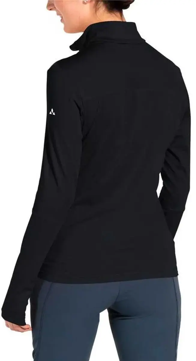 Vaude Livigno Ii Half Rits Lange Mouw T-shirt Zwart 42 Vrouw - afbeelding 2 van 4