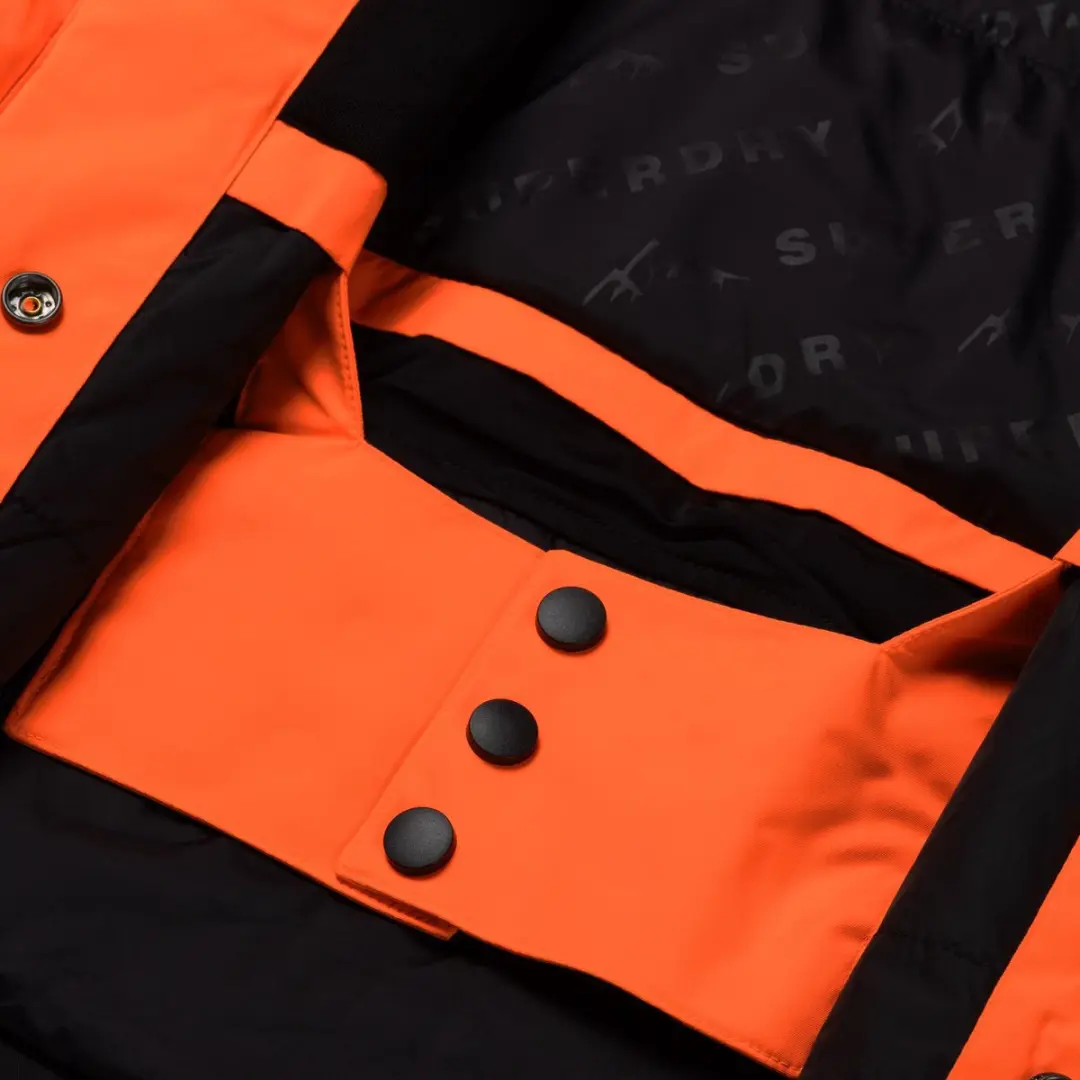 Superdry Ultimate Freestyle Skijas Heren - Oranje/Zwart - L - afbeelding 5 van 6