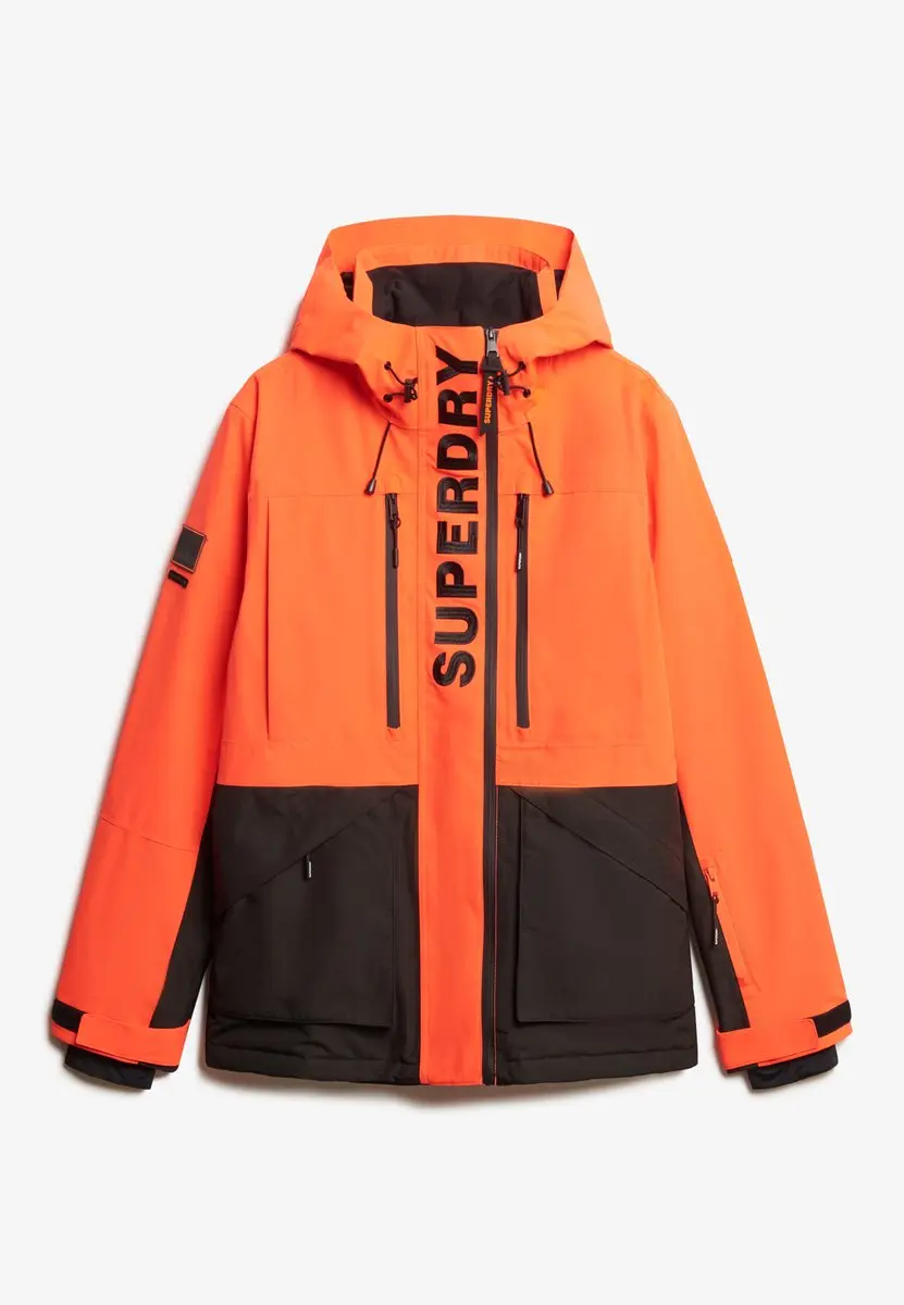 Superdry Ultimate Freestyle Skijas Heren - Oranje/Zwart - L - afbeelding 4 van 6