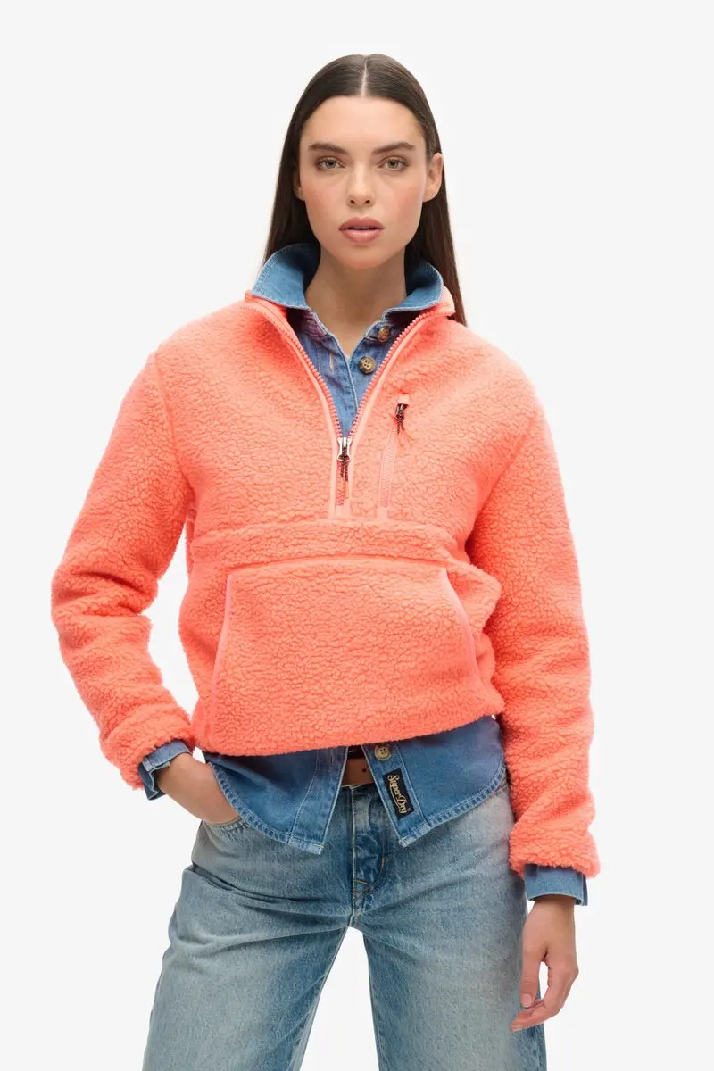 Superdry Outdoor Half Zip Fleece Sweater Dames - 5XL - afbeelding 2 van 6