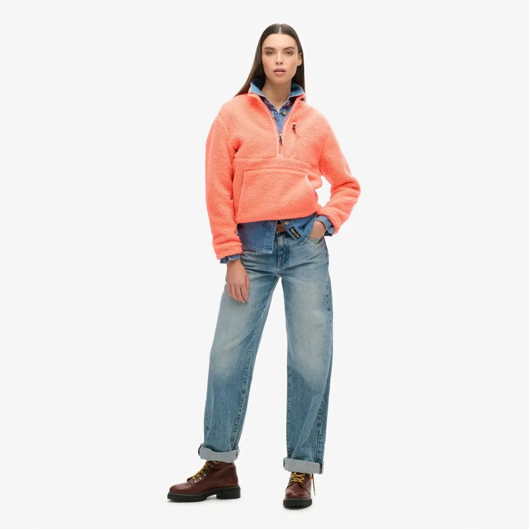 Superdry Outdoor Half Zip Fleece Sweater Dames - 5XL - afbeelding 4 van 6