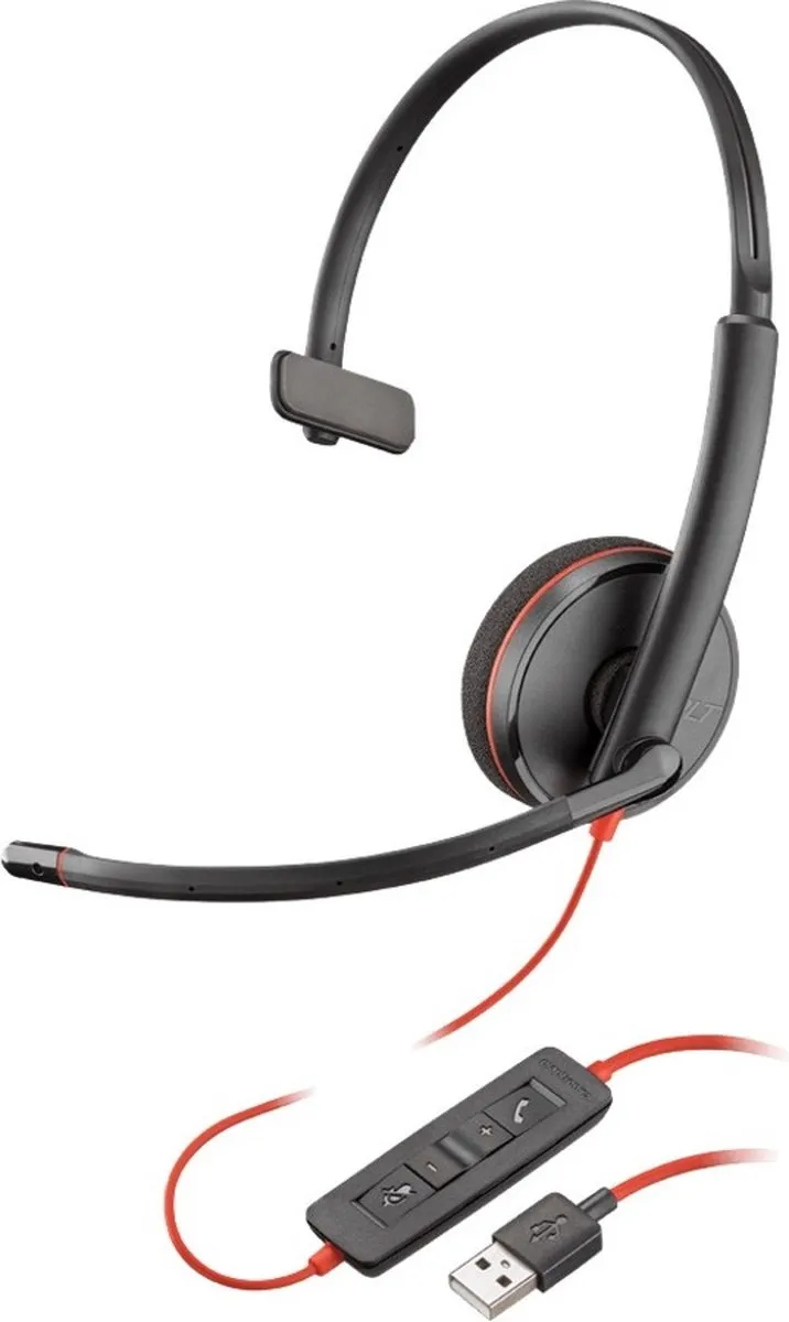Poly Blackwire C3210 Headset - Zwart