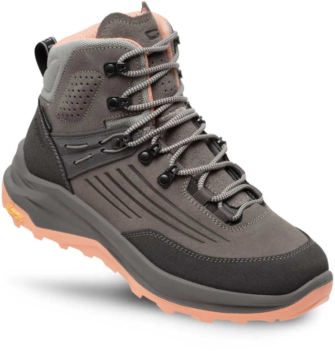 Grisport Overland Mid grijs roze wandelschoenen uni (15603-177)