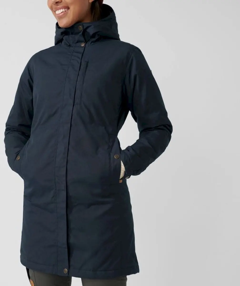 Fjällräven Kiruna Padded Parka Dames Outdoorjas - Dark Navy - afbeelding 3 van 6