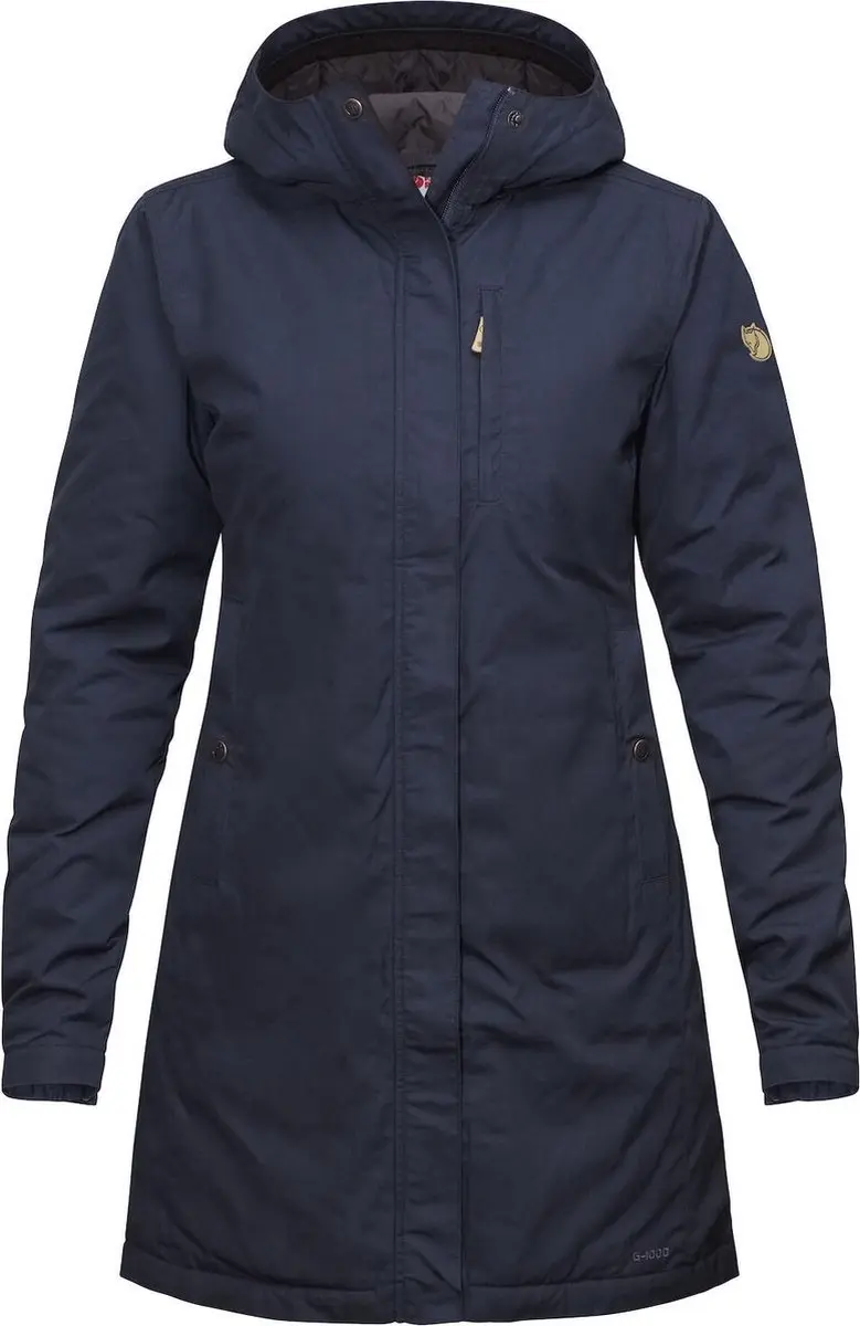 Fjällräven Kiruna Padded Parka Dames Outdoorjas - Dark Navy