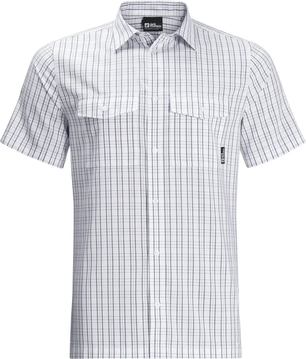 Jack Wolfskin THOMPSON SHIRT MEN Heren Outdoorshirt - white rush - Maat S