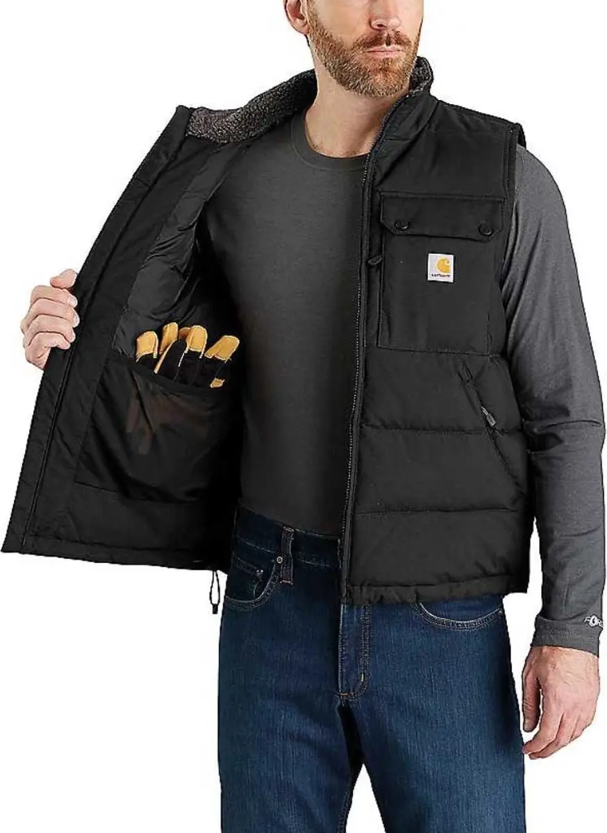 Carhartt Montana Gevoerde Bodywarmer Zwart - afbeelding 2 van 6