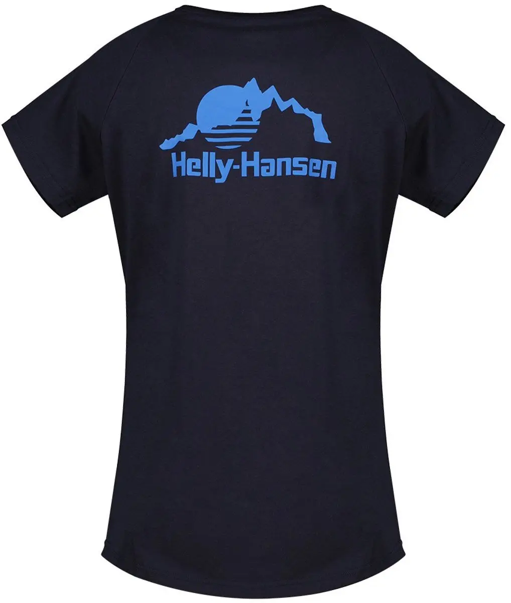 Helly Hansen Nord Graphic Drop Dames T-shirt - Navy - S - afbeelding 4 van 5