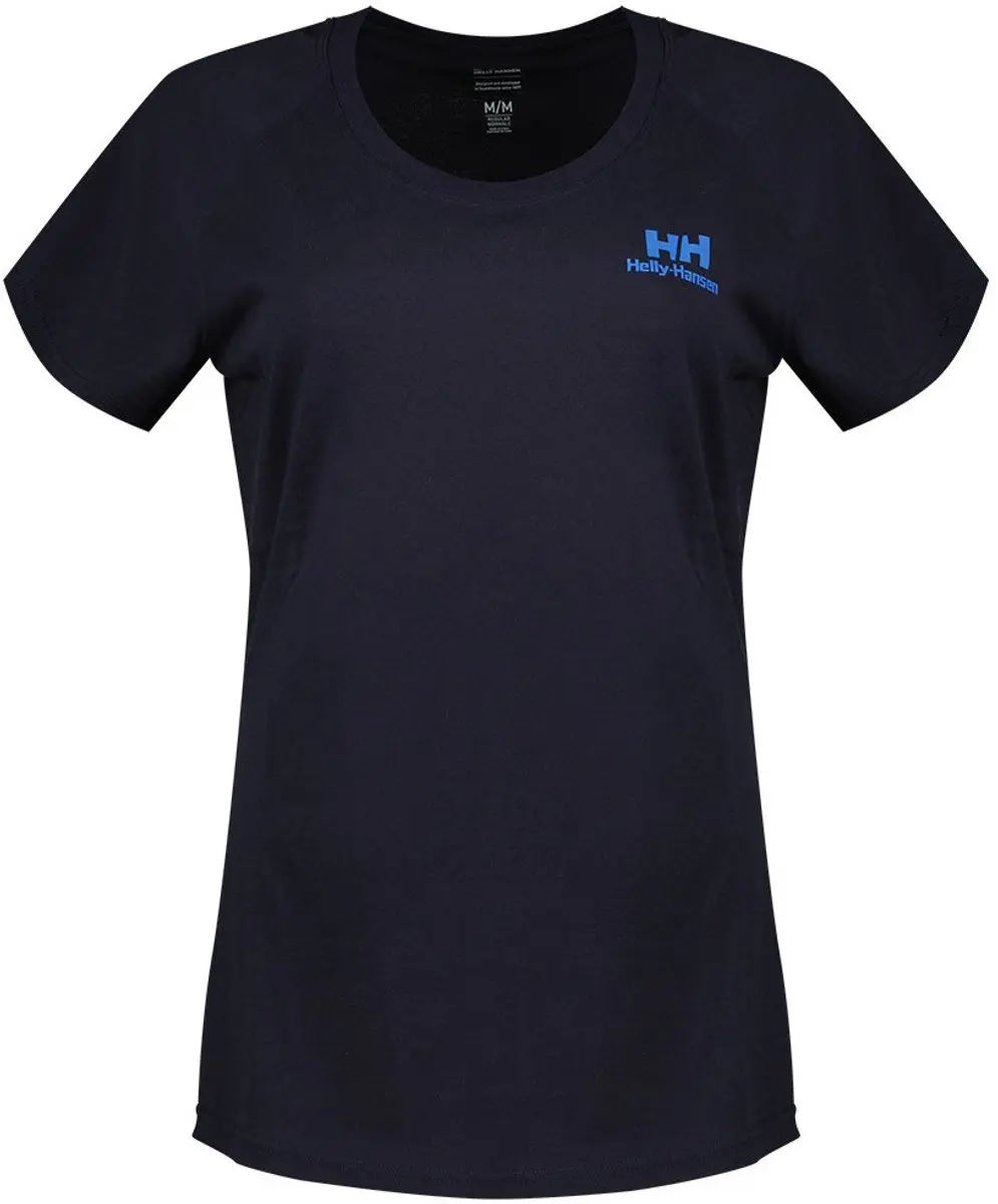 Helly Hansen Nord Graphic Drop Dames T-shirt - Navy - S