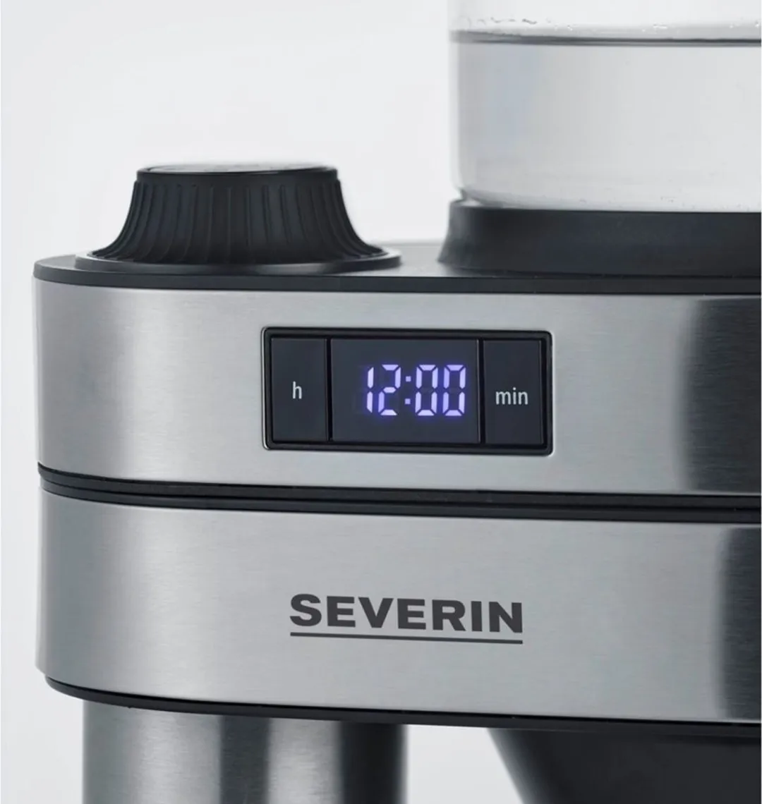 Severin Caprice KA 5763 Halfautomatisch Filterkoffiezetapparaat 1L - 8 Kopjes - Zwart/RVS/Transparant