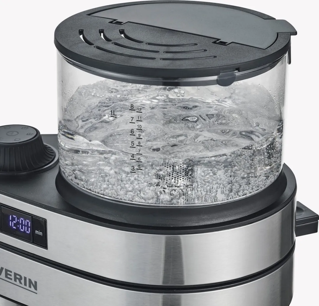 Severin Caprice KA 5763 Halfautomatisch Filterkoffiezetapparaat 1L - 8 Kopjes - Zwart/RVS/Transparant