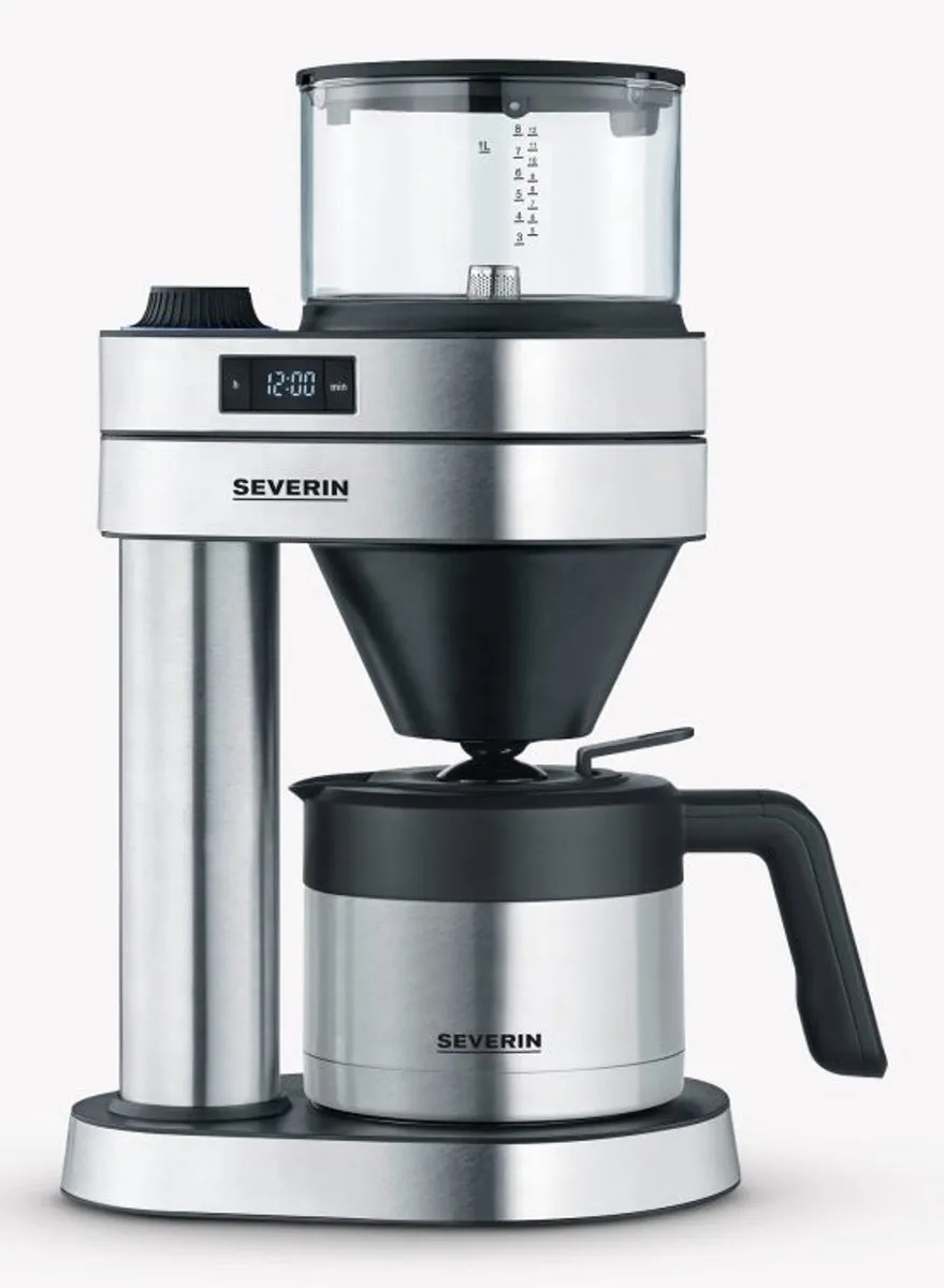 Severin Caprice KA 5763 Halfautomatisch Filterkoffiezetapparaat 1L - 8 Kopjes - Zwart/RVS/Transparant