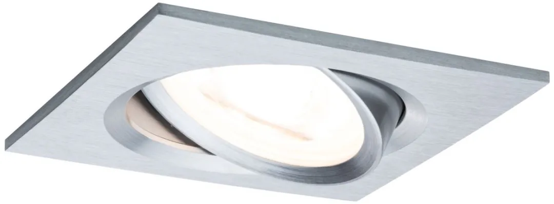 Paulmann LED-inbouwlamp Nova Coin Basisset 3x6W 470lm 2700K - 84x84mm - Alu gedraaid
