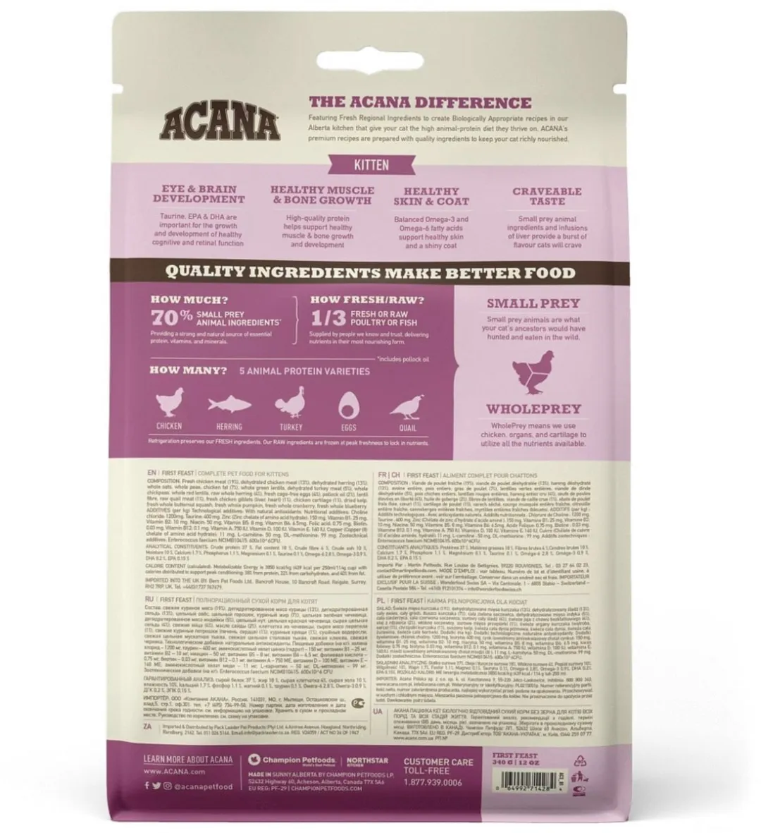 Acana Kitten First Feast Kattenvoer 340g