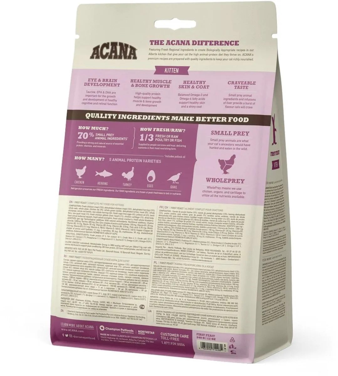 Acana Kitten First Feast Kattenvoer 340g